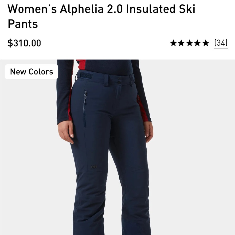 Helly Hansen Women's Alpheli 2.0 Insulated Ski Pants - Navy